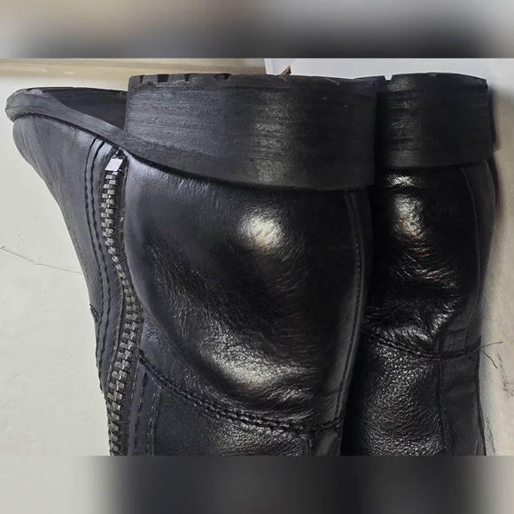 Franco Sarto Black Leather Boots 8 - Picture 7 of 11